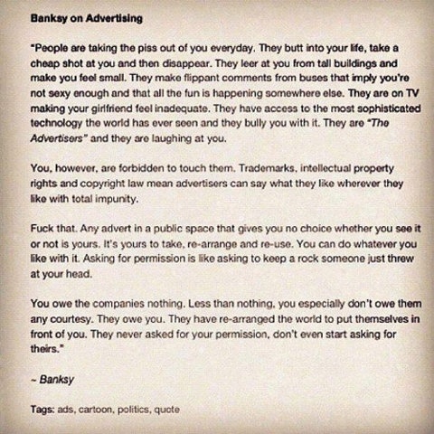 FFFFOUND! #on #banksy #advertising