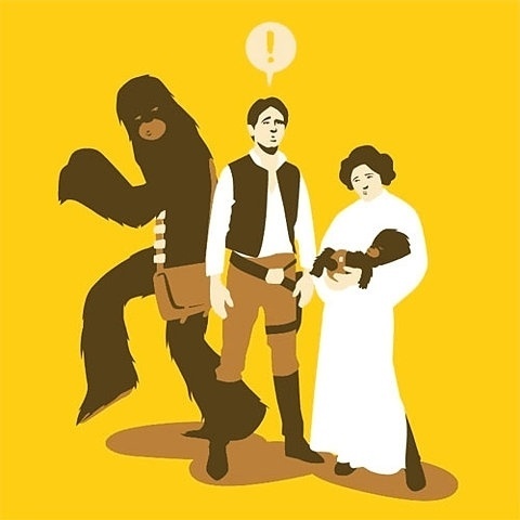 FFFFOUND! | Chewie Shot First! - Nerdcore #illustration #star wars