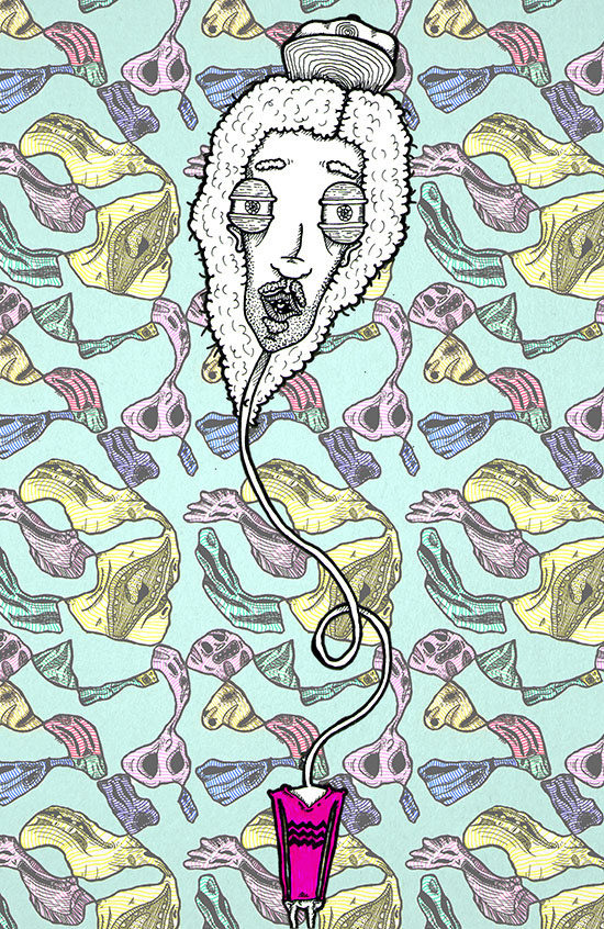 "Friends with myself" by Molly Yllom #illustration #character #design