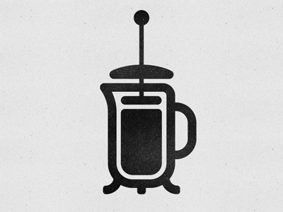 Dribbble - French Press Icon by Nicholas Petersen #icon #logo #press #french