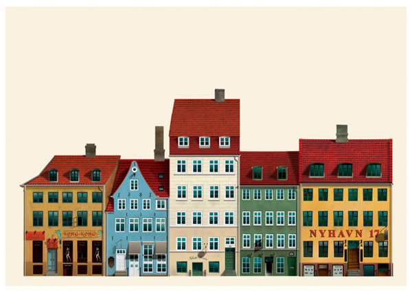 Copenhagen architecture illustrations,denmark #copenhagen #architecture #illustrations #denmark