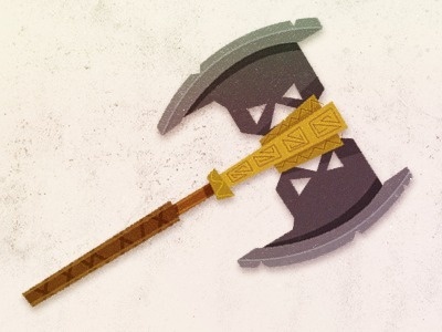 Axe - Rogie #fantasy #vector #weapon #illustration #magic #axe #gimli
