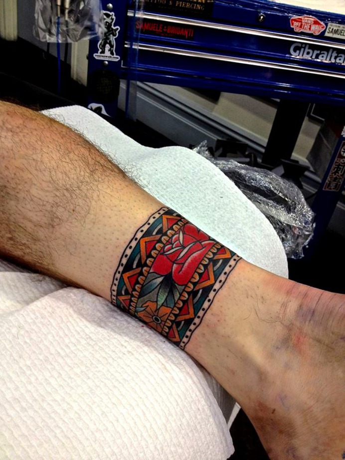 Tattoo done by Kirk Jones.