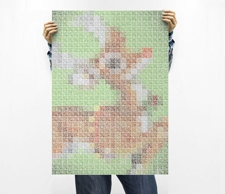 FormFiftyFive – Design inspiration from around the world » Blog Archive » The Chase – QRistmas #qr #code #christmas #wrapping #paper