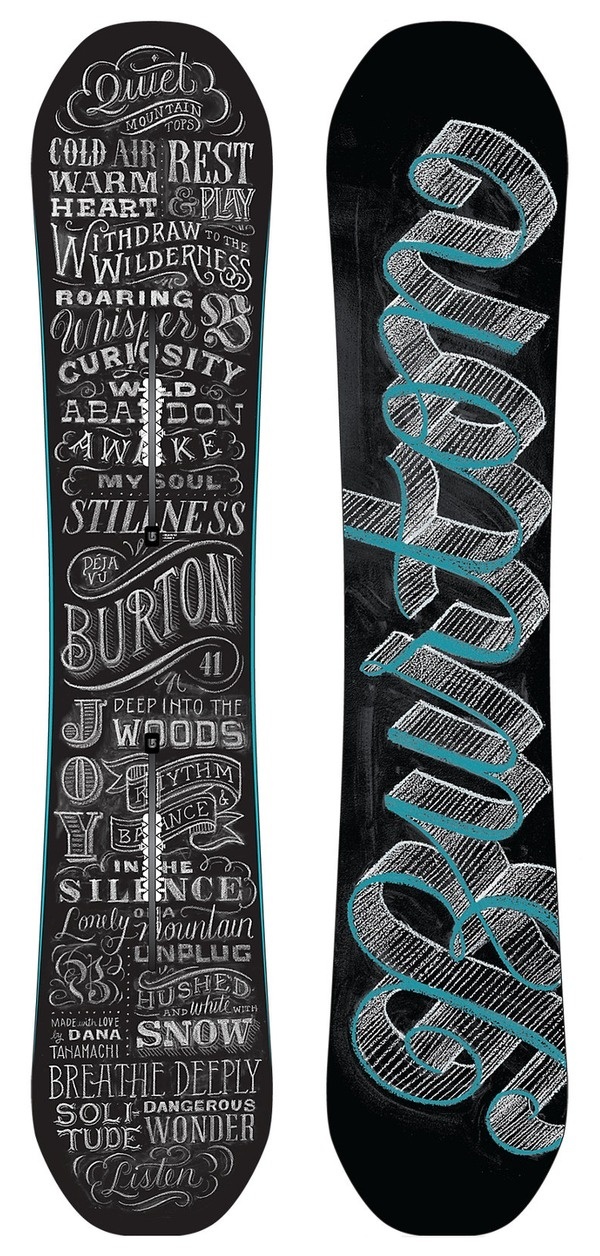 Blackboards Type and Snowboards image inspiration on Designspiration