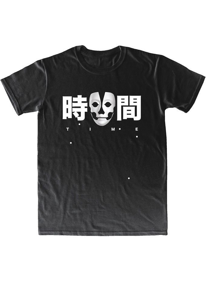 T-shirt "Time" – black edition KFKS store. #black #tshirt #skull #design #style #fashion #lettering #bw #active #wear #cloth #monochrom #i