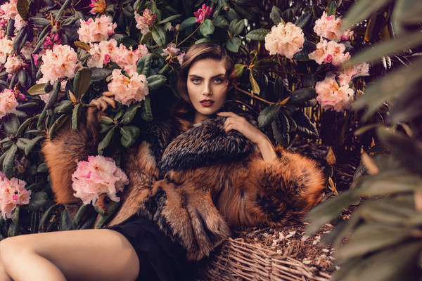 Saga Furs | Photographer Signe Vilstrup #model #photography #design #flowers