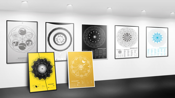 multicalendar collection The first multicalendar was created just before the year 2010 in a wooden cottage on the border of large lakes and