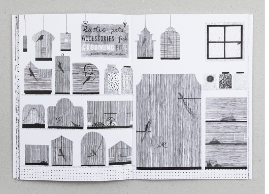 Hannah Waldron - Freelance illustrator and Print Designer #drawings #line #zine #hannah #shop #cages #waldron #birds