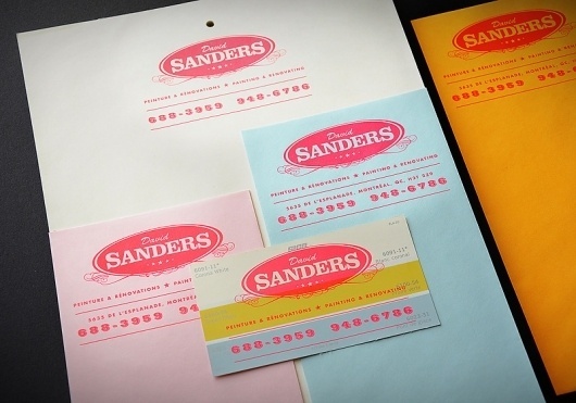 DAVID SANDERS : Sébastien Bisson #classic #print #identity #stationary