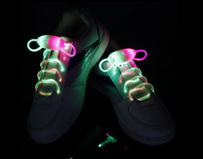 colorful-RGB Flammi LED Shoelaces Light Up Shoe Laces