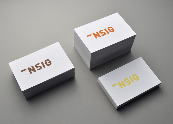 Ensign #creative #prado #business #card #design #stephen #brand #deboss #identity #logo