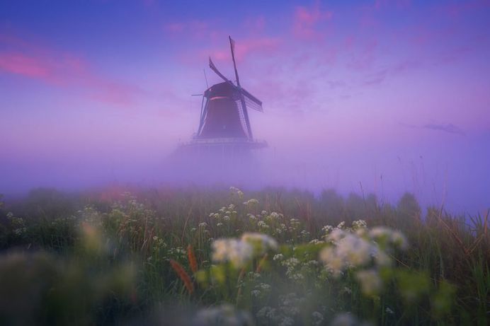 Magic Windmills: Gorgeous Sunset Photography by Albert Dros