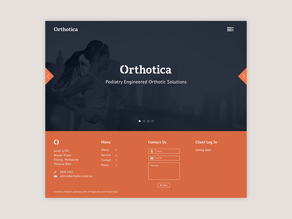 Orthotica Landing Page #getty #ceros