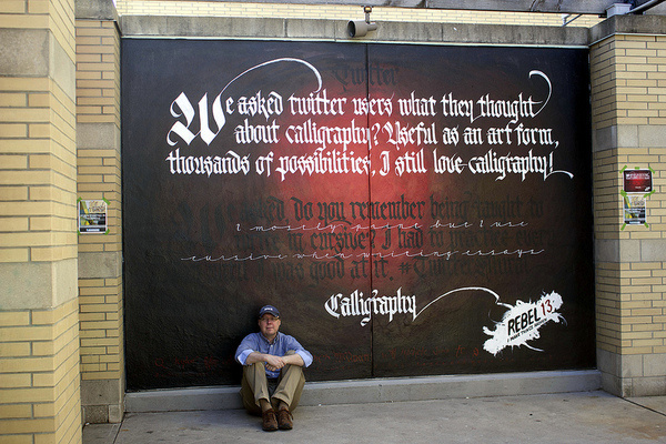 Twitter Mural #canada #culture #brush #youth #lettering #of #ontario #calligraphy #photo #city #arts #twitter #shoot #calligraphic #rebel13 #guild #mural #authentic #week #mississauga #toronto