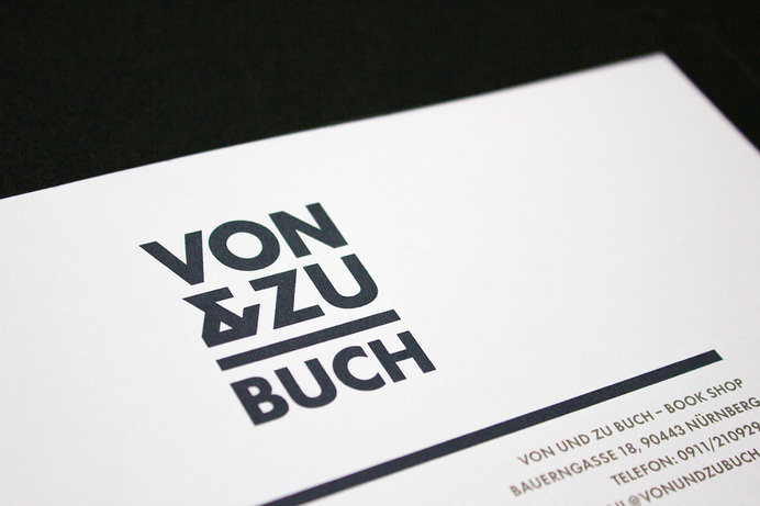 VON & ZU BUCH Letterhead #identity #book shop #letterhead #logo #branding