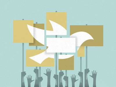 Can Protests Actually Make Peace? #illustration #editorial