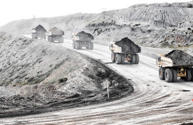 Mining by Peter Clarke Photography Australia #black #trucks #mining #quarry #coal #digger #australia #contrast