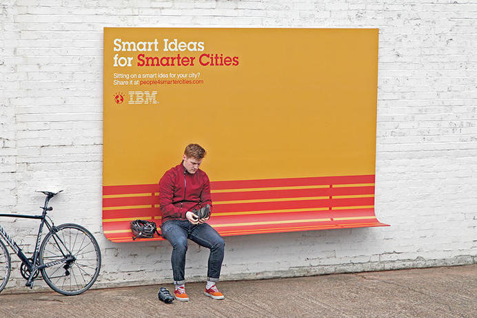IBM Turns Its Ads Into Useful Urban Furniture | Co.Create | creativity + culture + commerce #ibm #ad #billboard