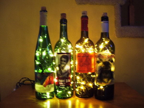 Homemade Wine Bottle Crafts #diy #craft #wine #bottle