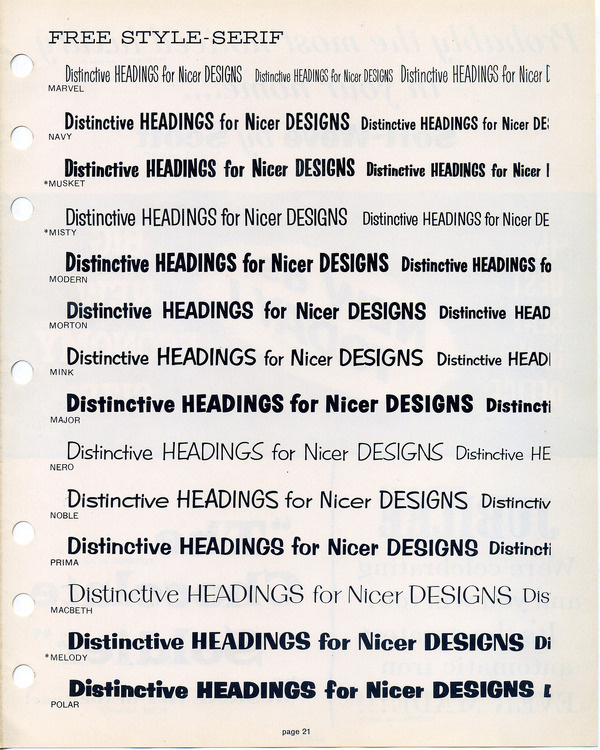 This is a Filmotype font specimen #type #specimen #typography
