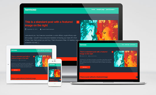 Hermoso : Free Responsive and Colorful Wordpress Theme for Personal Blog #wordpress #theme