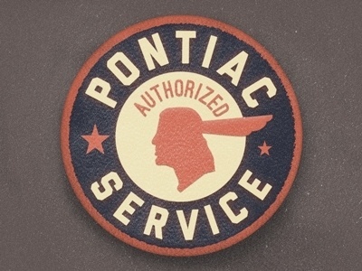 Dribbble - Pontiac Service Patch by Jordan Mahaffey #logo #patch #service #pontiac