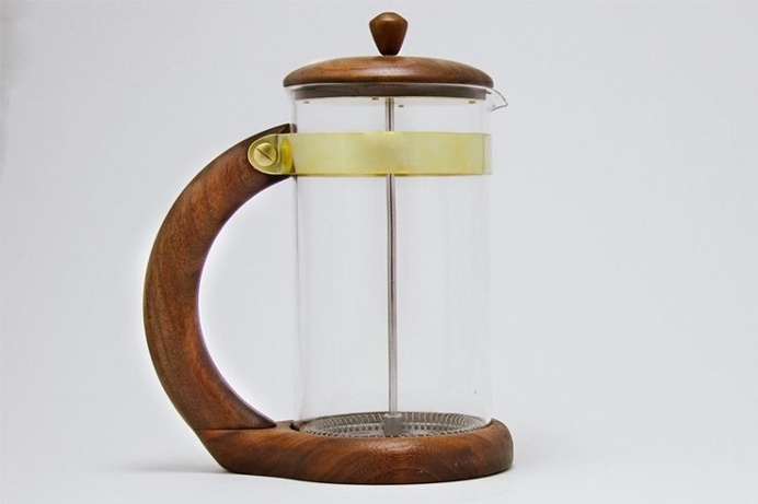 Pierre is a beautifully #handcrafted wooden french press that makes a great cup of joe. It's what every #coffee connoisseur wants in their #
