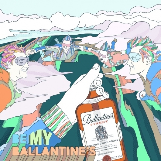 Todos os tamanhos | Ballantine's not Valentine's | Flickr – Compartilhamento de fotos! #design #trace #illustration #colors #pianofuzz #ballantines