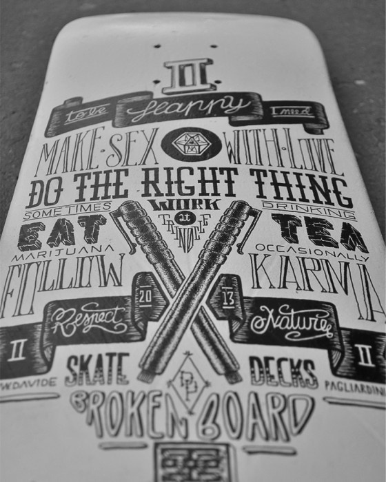 escapekit: Type boards Italy based... | SerialThriller™ #deck #skate #typography
