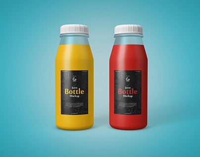 Free Juice Bottle Mockup