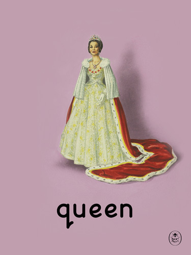 queen Art Print by Ladybird Books Easyart.com #print #design #retro #artprints #vintage #art #bookcover