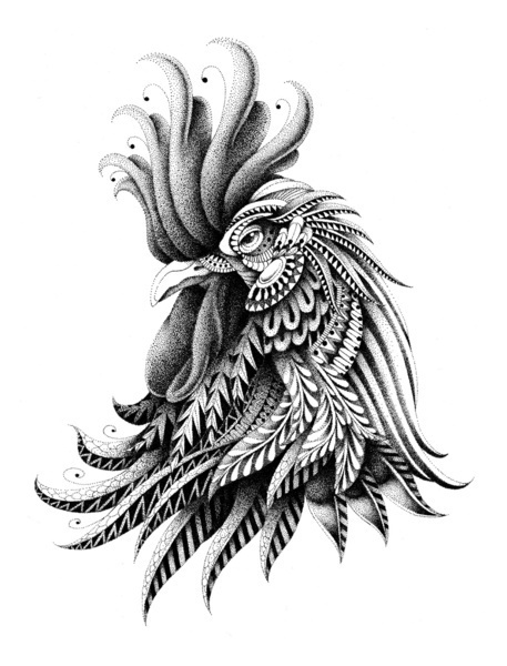 About the author #white #ornate #black #illustration #and #animal