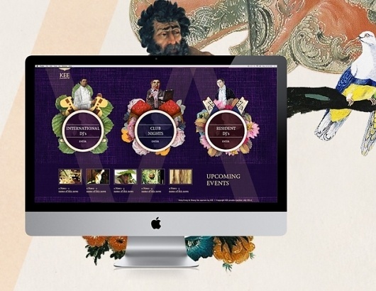 Kee Club Website | ALONGLONGTIME #website #purple #painting #luxury #club