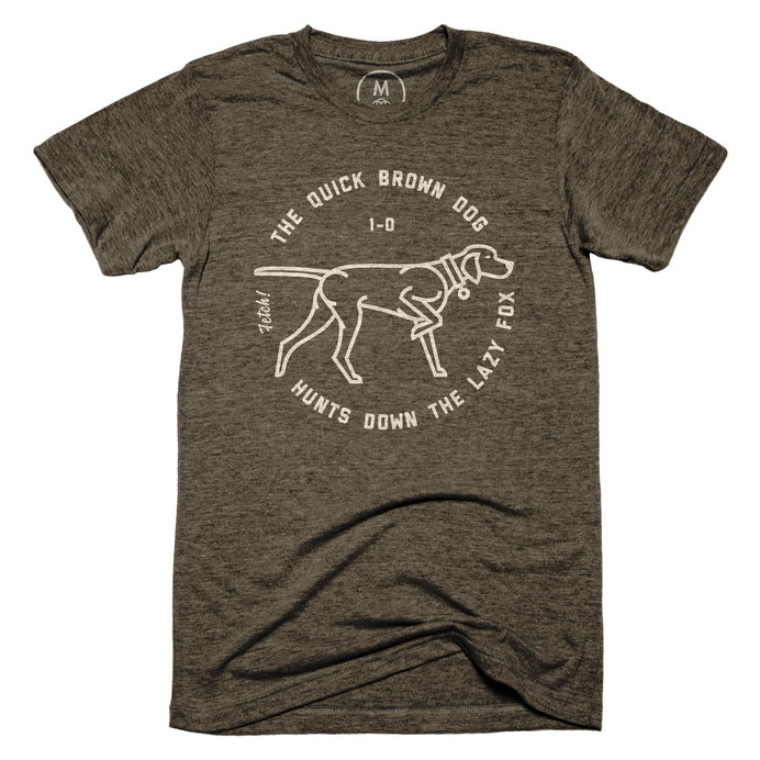 Cotton Bureau – The Quick Brown Dog by Tom De Vriendt #badge #dog #design #shirt #logo #illustration #type #typography