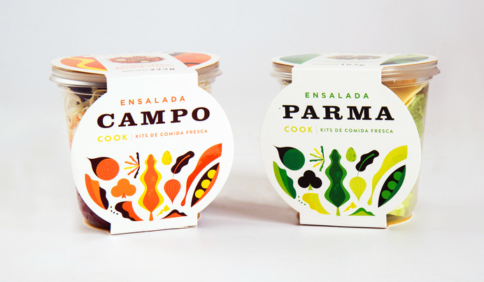 Cook Salads by Martin Azambuja #packaging #veggies #illustration #salad