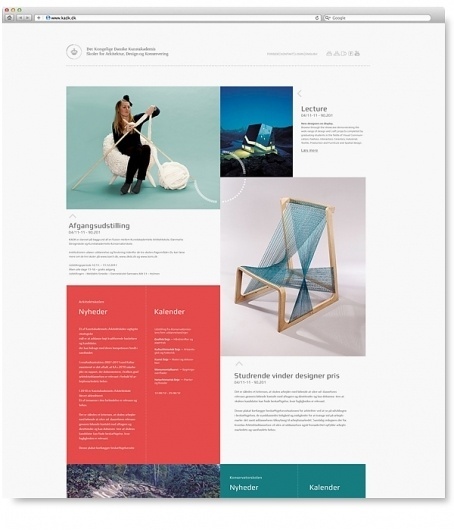The Royal Danish Academy of Fine Arts - ADC on the Behance Network #website