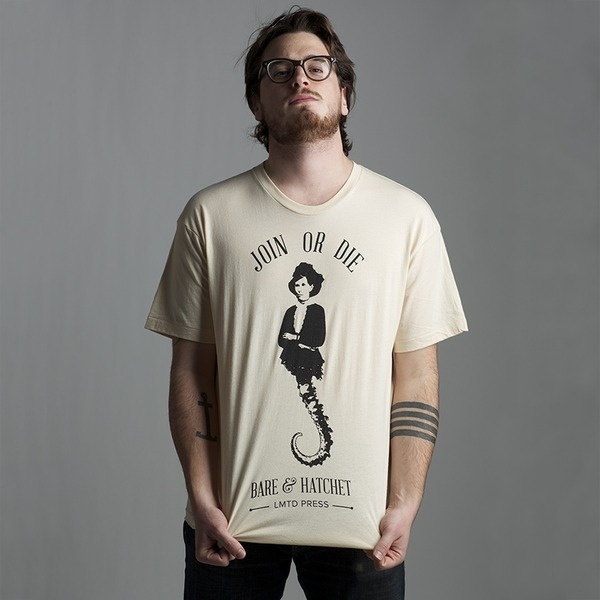 Bare & Hatchet | Belle Starr #apparel #print #beard #shirt #screen #tattoo #tee