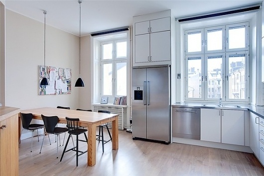 victor - en bildblogg #interior #design #kitchen #ikea #freezer #light #windows