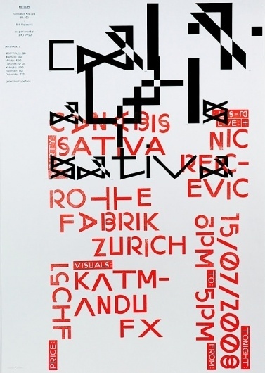 we find wildness: David Keshavjee & Julien Tavelli #design #poster #typography
