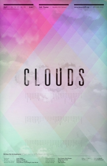 Clifford Design / Illustration / Photography - Clouds Poster #clouds #design #graphic #poster