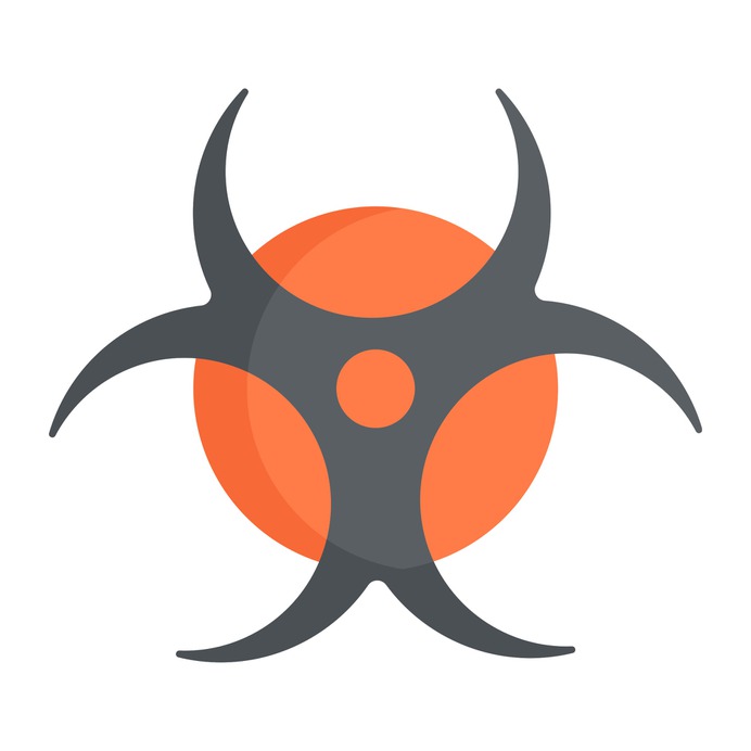 See more icon inspiration related to toxic, hazard, poison, biohazard, danger, shapes and symbols, contamination, signaling, radiation, industry, radioactive, warning and signs on Flaticon.