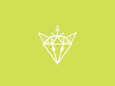 Dribbble - Diamonfox by Salvador Mendoza #mark #diamond #vector #fox