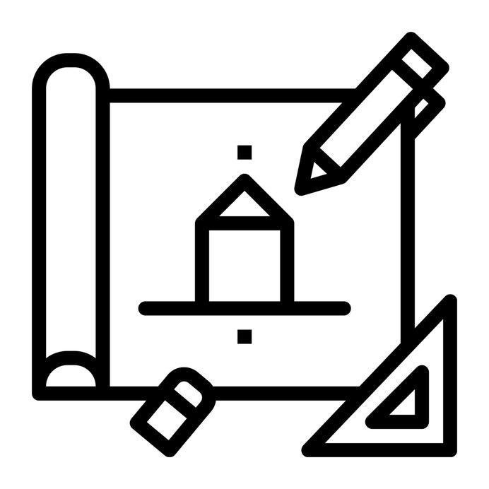 See more icon inspiration related to design, draw, plan, blueprint, map, art and design, architecture and city, architecture, buildings, construction and drawing on Flaticon.