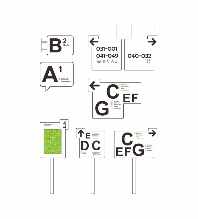 Wayfinding | Signage | Sign | Design | 柏林技术与经济应用科学大学