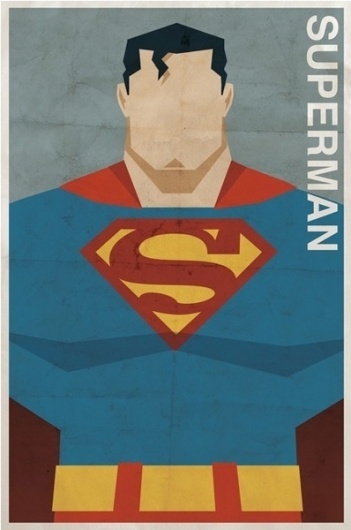 Vintage Style Comic Character Posters | Paper Crave #superman #vintage #poster