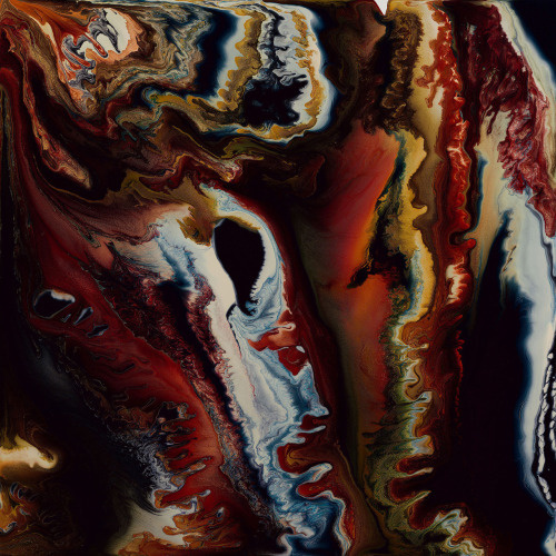 Keith Tyson. Nature painting, Mixed Media on Aluminium