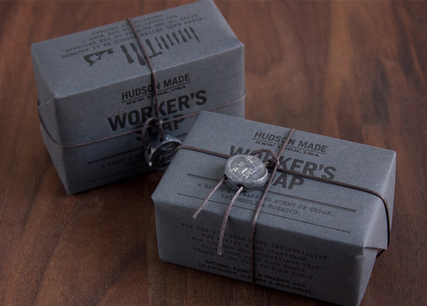 Hudson Made Worker'sÂ Soap - The Dieline #packaging