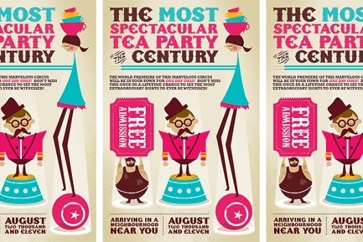 Vancouver Graphic Designer and Photographer #invitation #typography #circus #vintage #tea #ticket