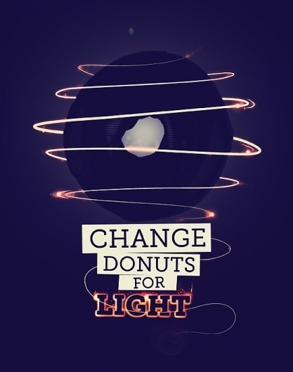 CHANGE DONUTS FOR on the Behance Network #creative #donuts #print #digital #photography #art